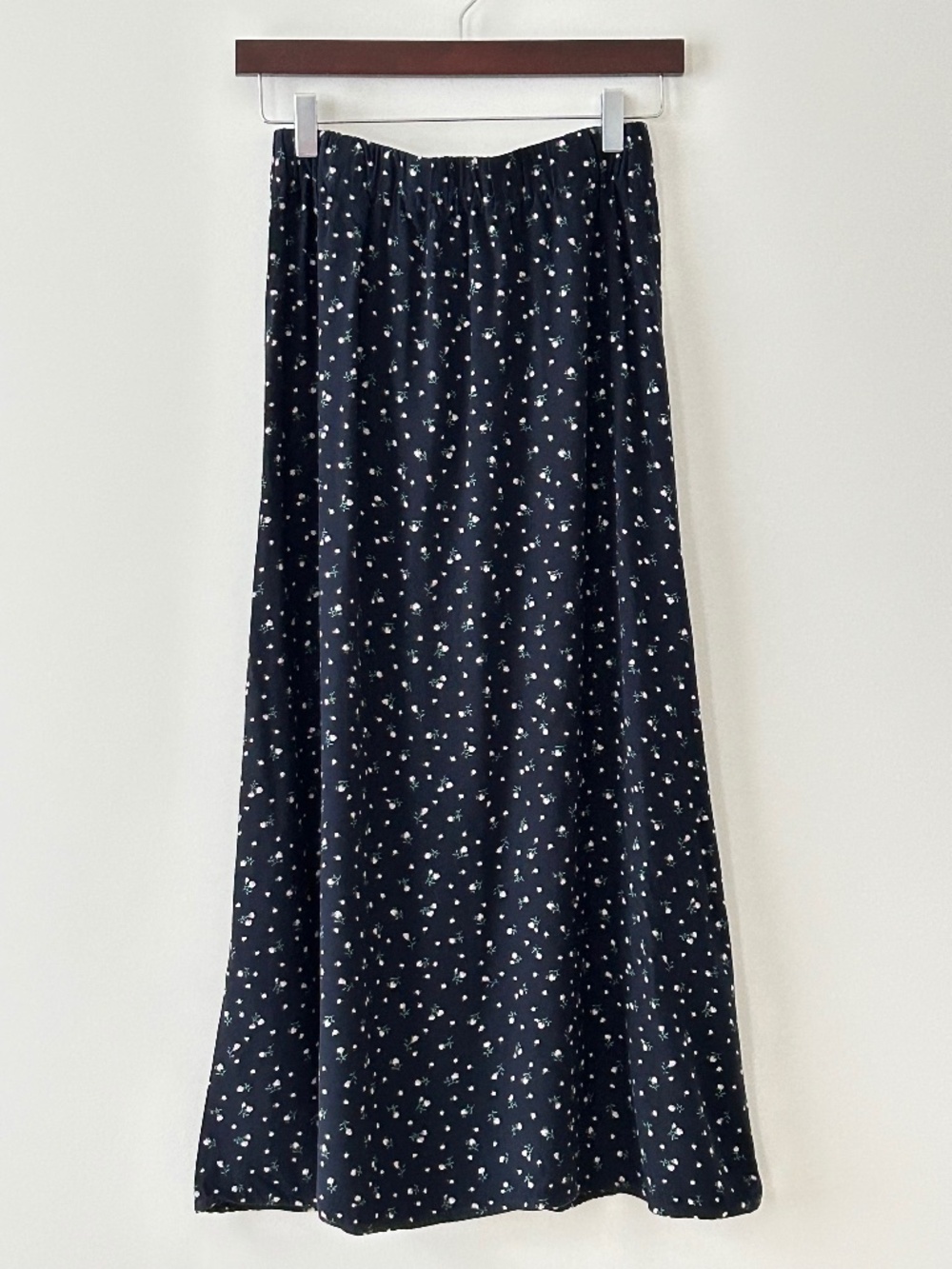 Brandy Melville 100% Cotton Black Floral Maxi Skirt